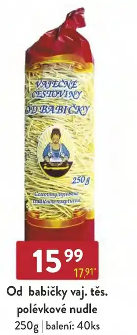 Qanto Od babičky vaj. těs. polévkové nudle nabídka