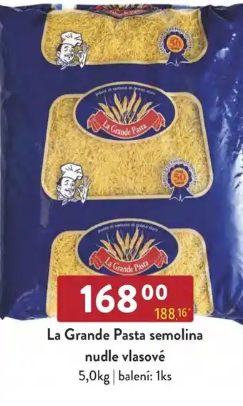 Qanto La Grande Pasta semolina nudle vlasové nabídka