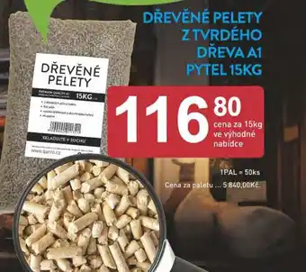 Qanto DŘEVĚNÉ PELETY Z TVRDÉHO DŘEVA A1 PYTEL 15KG nabídka