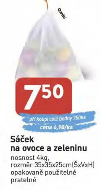 Qanto Sáček na ovoce a zeleninu nabídka
