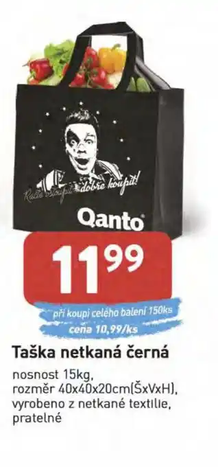 Taška netkaná černá