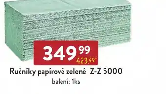 Qanto Ručníky papírové zelené Z-Z 5000 nabídka