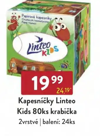 Kapesníčky Linteo Kids 80ks krabička