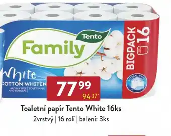 Qanto Toaletní papír Tento White 16ks nabídka