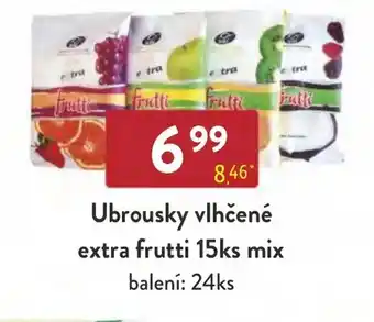 Qanto Ubrousky vlhčené extra frutti 15ks mix nabídka