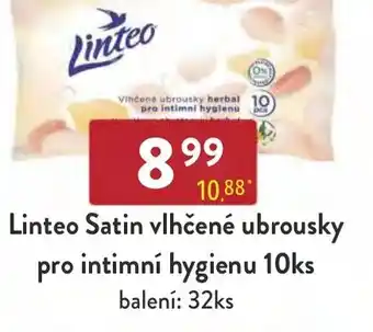 Qanto Linteo Satin vlhčené ubrousky pro intimní hygienu 10ks nabídka