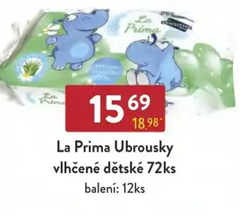 La Prima Ubrousky vlhčené dětské 72ks