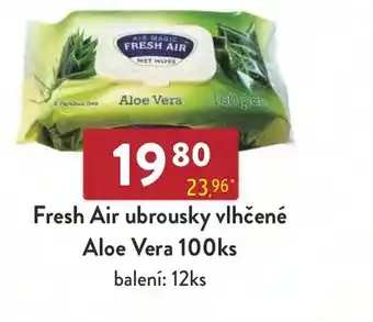 Qanto Fresh Air ubrousky vlhčené Aloe Vera 100ks nabídka
