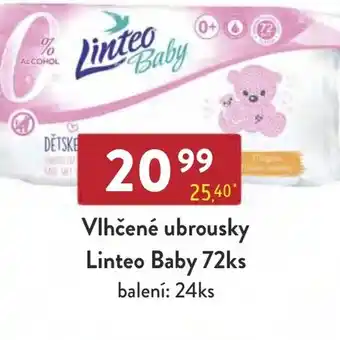 Qanto Vlhčené ubrousky Linteo Baby 72ks nabídka