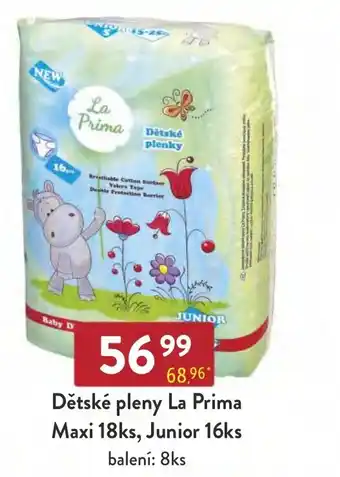 Qanto Dětské pleny La Prima Maxi 18ks, Junior 16ks nabídka