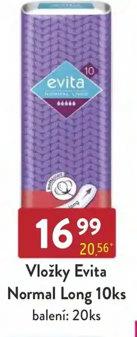Qanto Vložky Evita Normal Long 10ks nabídka
