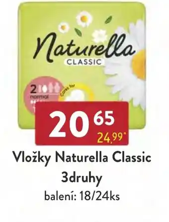 Qanto Vložky Naturella Classic 3druhy nabídka