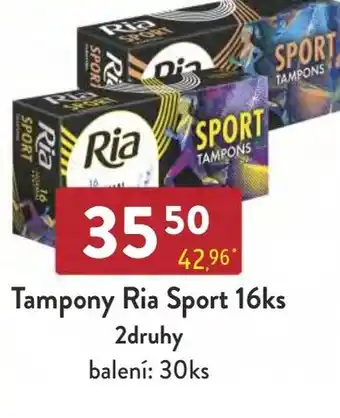 Qanto Tampony Ria Sport 16ks 2druhy nabídka