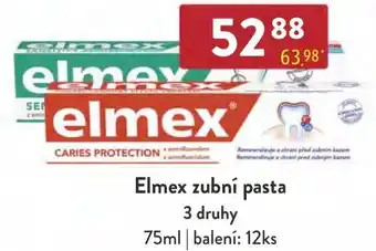 Qanto Elmex zubní pasta 3 druhy nabídka