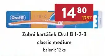 Qanto Zubní kartáček Oral B 1-2-3 classic medium nabídka