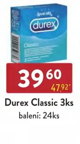 Qanto Durex Classic 3ks nabídka
