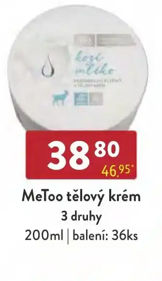 Qanto MeToo tělový krém 3 druhy nabídka