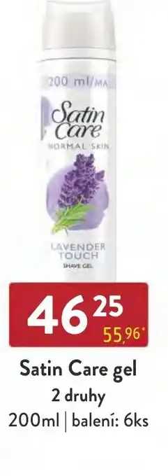 Qanto Satin Care gel 2 druhy nabídka