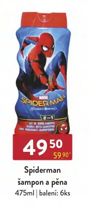 Qanto Spiderman šampon a pěna nabídka