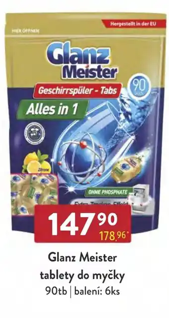 Glanz Meister tablety do myčky 90tb