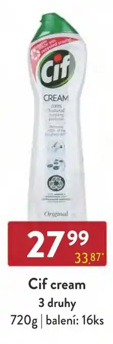 Qanto Cif cream 3 druhy nabídka