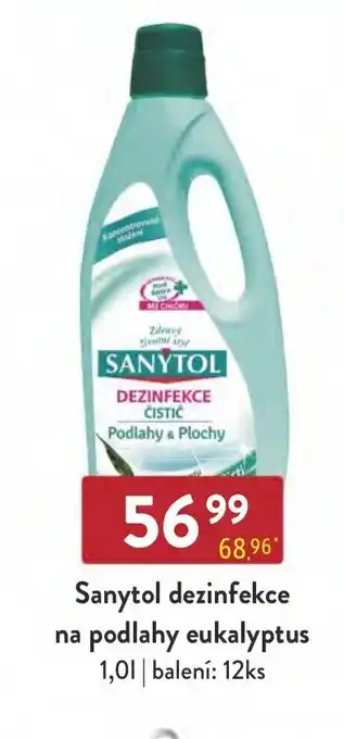 Sanytol dezinfekce na podlahy eukalyptus 1,0L