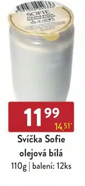 Qanto Svíčka Sofie olejová bílá nabídka