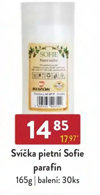Qanto Svíčka pietní Sofie parafín nabídka
