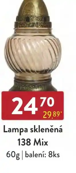 Qanto Lampa skleněná 138 Mix nabídka