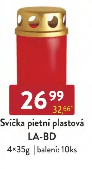 Qanto Svíčka pietní plastová LA-BD nabídka