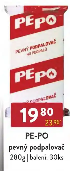 Qanto PE-PO pevný podpalovač nabídka