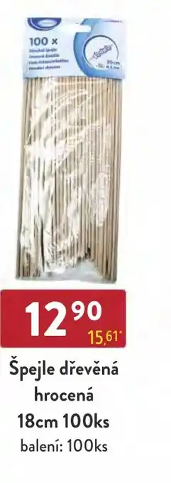 Qanto Špejle dřevěná hrocená 18cm 100ks nabídka