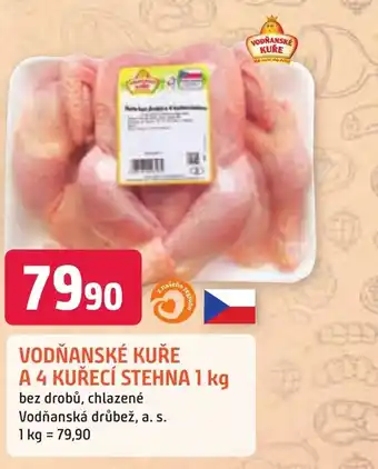 Trefa VODŇANSKÉ KUŘE A 4 KUŘECÍ STEHNA 1 kg nabídka