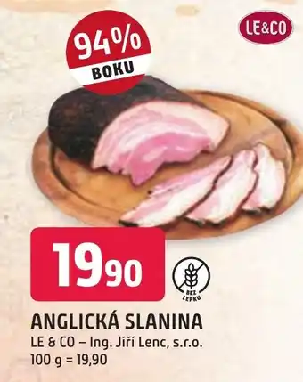 Trefa ANGLICKÁ SLANINA nabídka