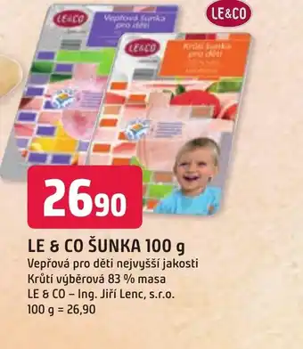 Trefa LE & CO ŠUNKA 100 g nabídka