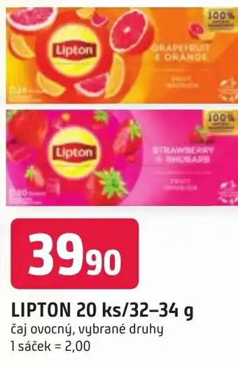 Trefa LIPTON 20 ks/32-34 g nabídka