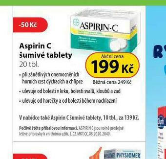 Aspirin c šumivé tablety