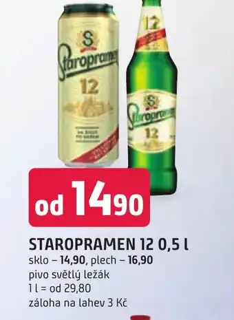 Trefa STAROPRAMEN 12 0,5 L nabídka