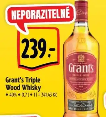 Albert Grant's Triple Wood Whisky nabídka