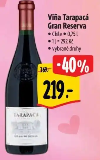 Albert Viña Tarapacá Gran Reserva nabídka