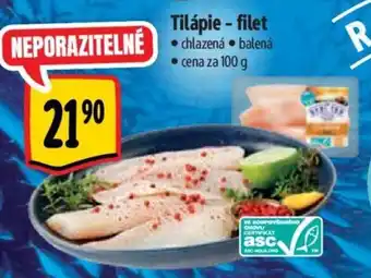 Albert Tilápie- filet nabídka