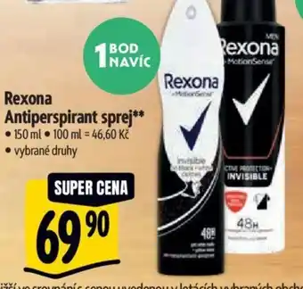 Albert Rexona Antiperspirant sprej nabídka