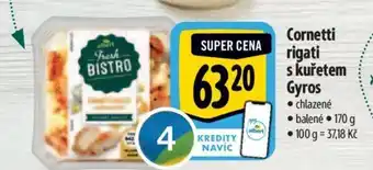 Albert Cornetti rigati s kuřetem Gyros nabídka