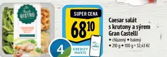 Albert Caesar salát s krutony a sýrem Gran Castelli nabídka