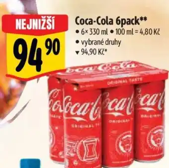 Albert Coca-Cola 6pack 6 x 330 ml nabídka