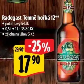 Albert Radegast Temně hořká 12 nabídka