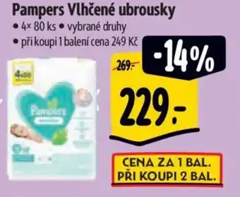 Albert Pampers Vlhčené ubrousky nabídka