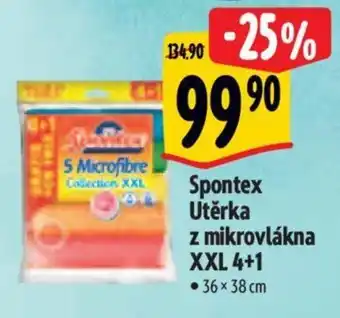Albert Spontex Utěrka z mikrovlákna XXL 4+1 nabídka