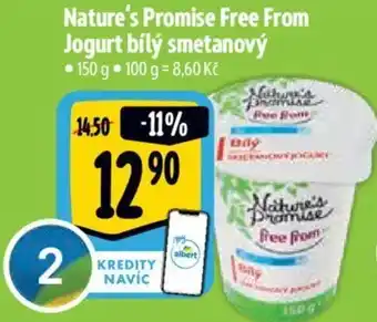 Albert Nature's Promise Free From Jogurt bílý smetanový nabídka