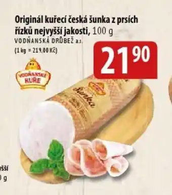 Bala Originál kuřecí česká šunka z prsích řízků nejvyšší jakosti, 100 g nabídka